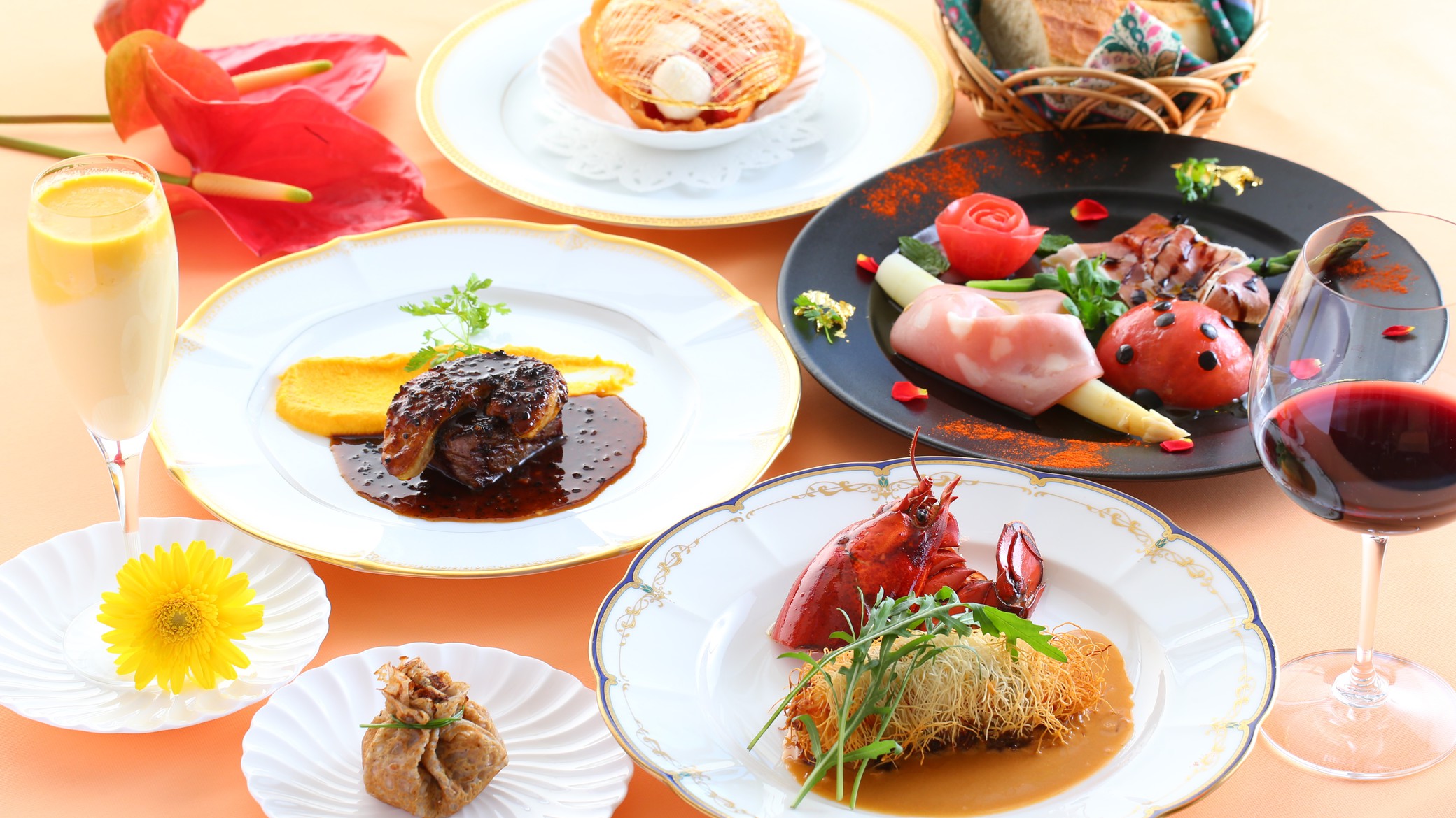 贅沢グルメプランある日のお料理大切な方やご家族と楽しいお食事を