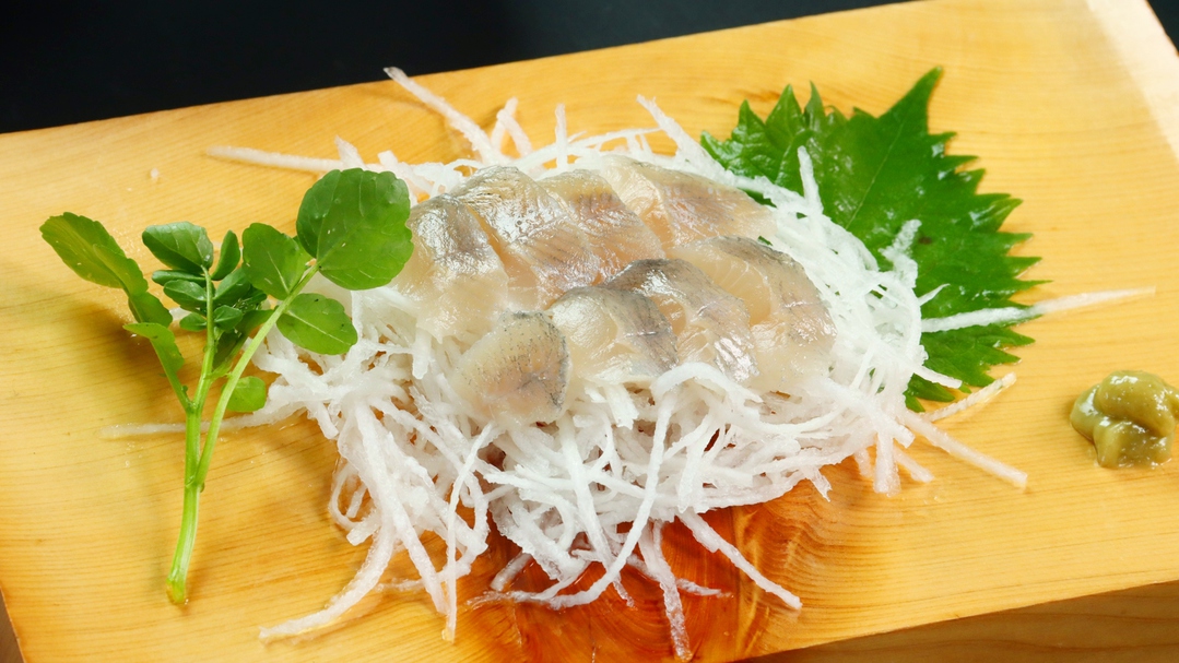 【夕食】スタンダード/生け簀に入っていた新鮮な岩魚のお刺身