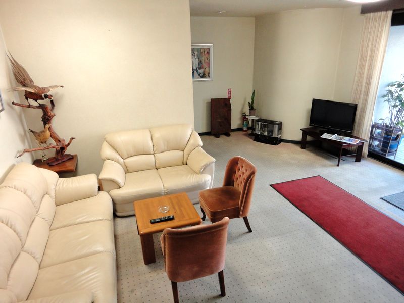 ロビーのソファで一息どうぞ