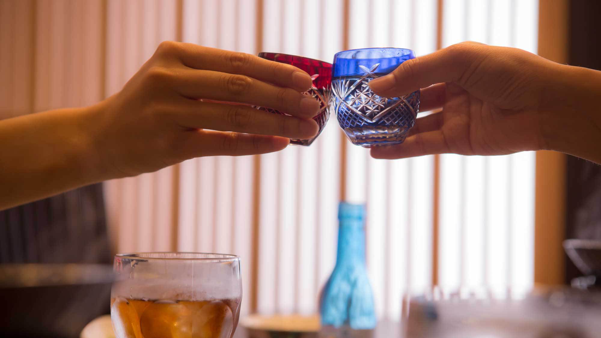 【食事】地元の名酒で乾杯