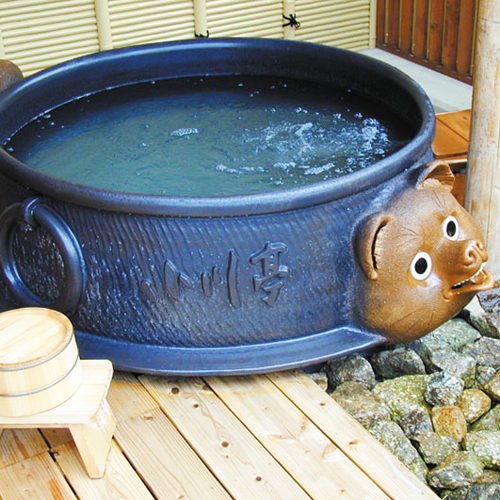 ＜貸切風呂：「分福茶釜」＞