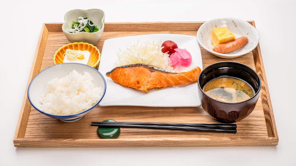 #朝食一例 朝食時に「3種類」からお選びいただけます！