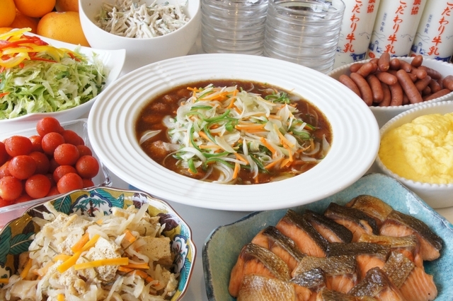 朝食おかず一例（日替わりメニュー）