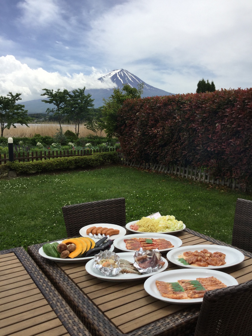 BBQと富士山