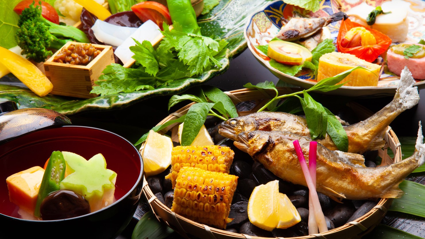 〜国産牛のワイン蒸し基本懐石〜夏のお料理イメージ