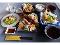 鮮度抜群のお刺身と旬の天ぷらなど自慢の料理をご賞味あれ☆うみやご膳プラン《2食付》