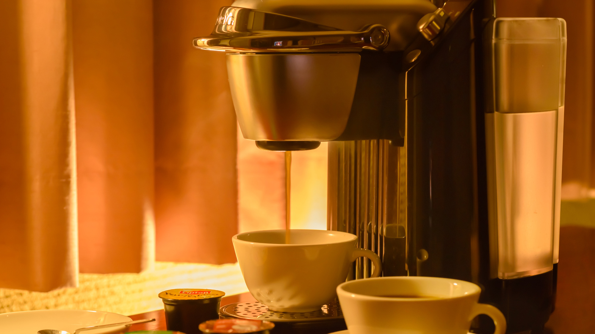 ・【コーヒーメーカー】温かいお飲み物でほっと一息、癒しの時間です