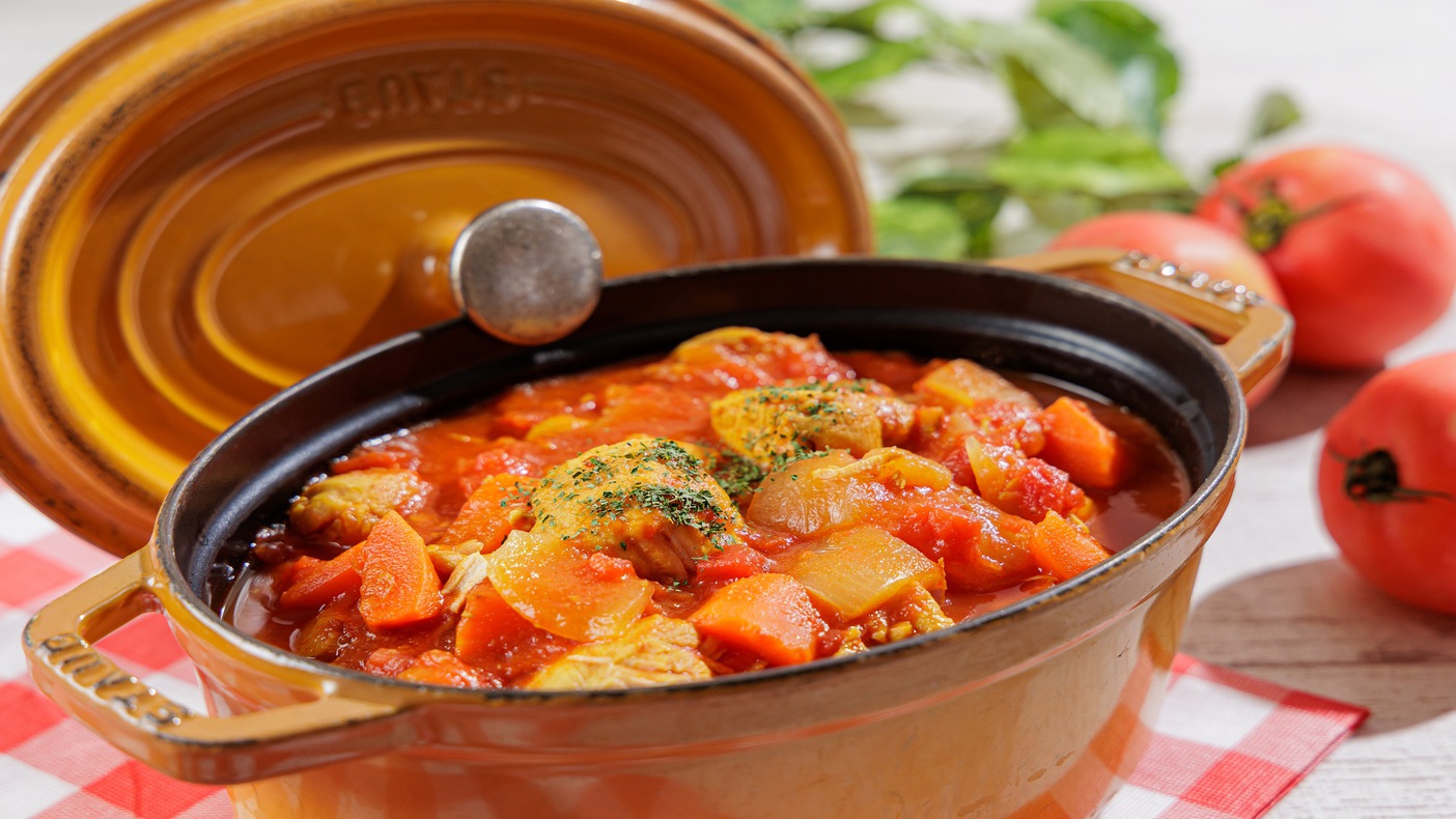 但馬どりのトマトチキンカレー