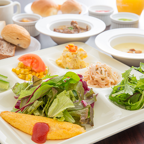 朝食バイキング一例（洋食）