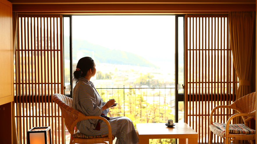 和室10畳＋7畳｜浴衣に着替えてゆったりおくつろぎ下さい