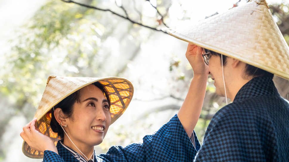 桃山風呂で旅の記念撮影をどうぞ／毎朝記念撮影タイム開催