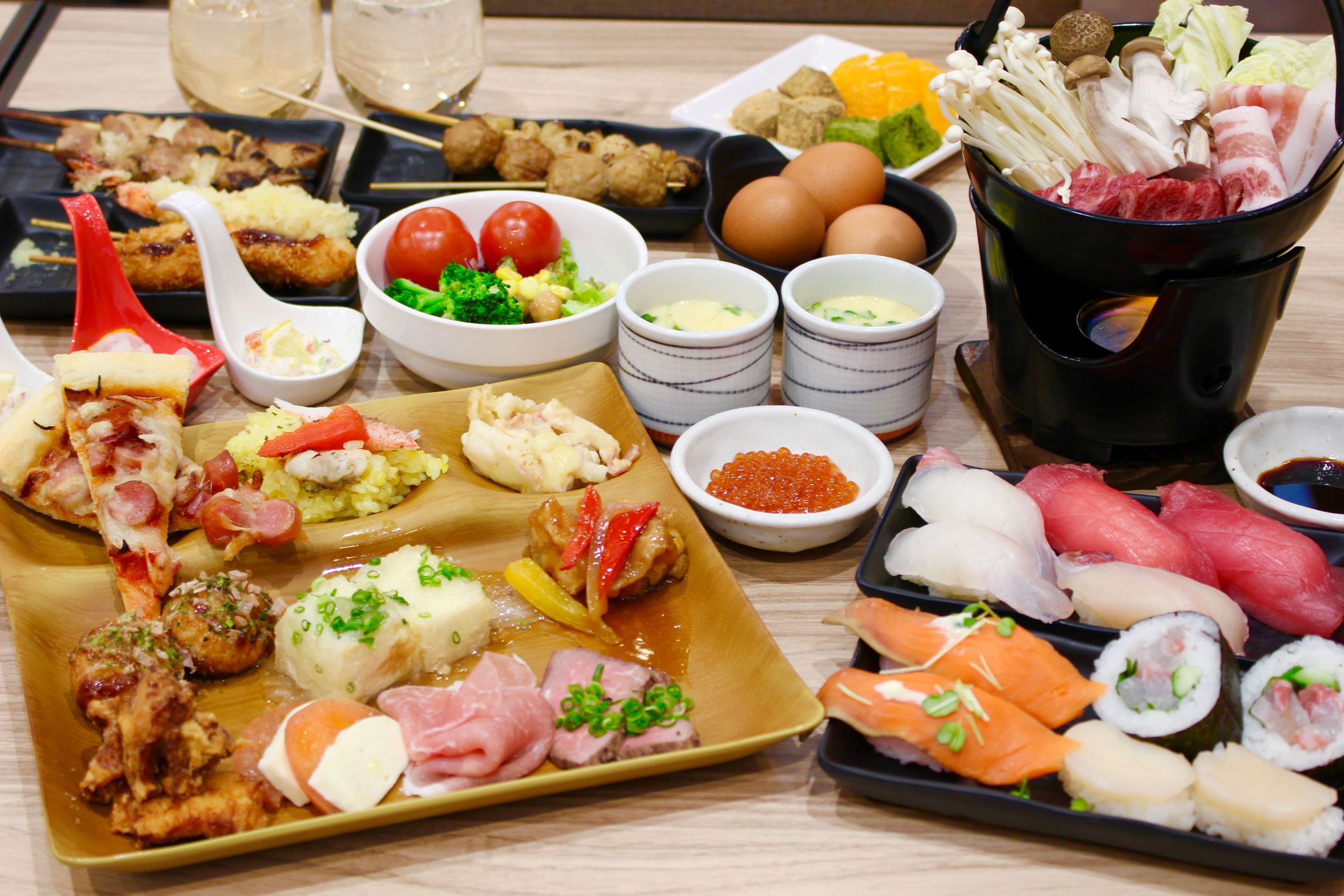 夕食バイキング