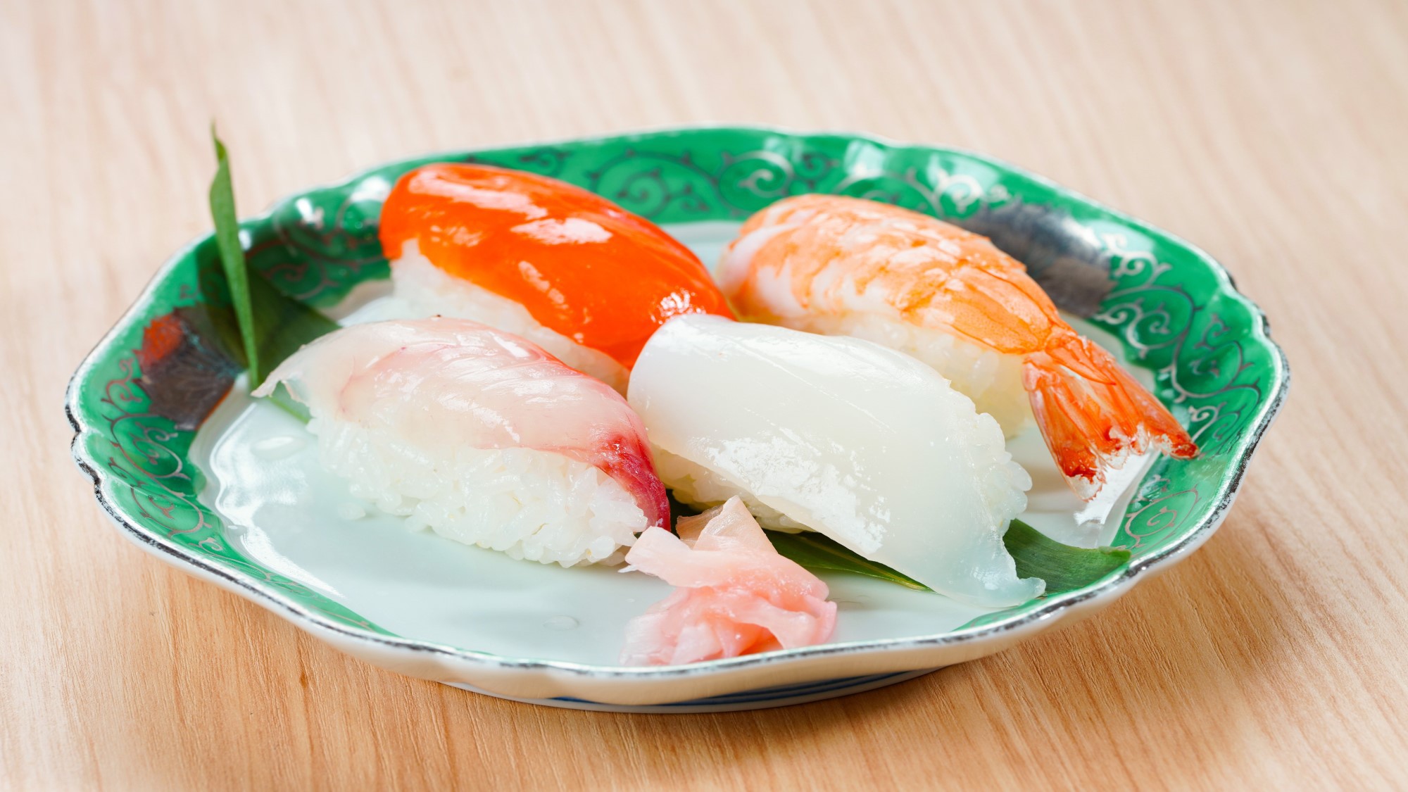 【夕食ブッフェ】4/27〜MENU一例・王道サーモン、コハダなどの「握り寿司4種」