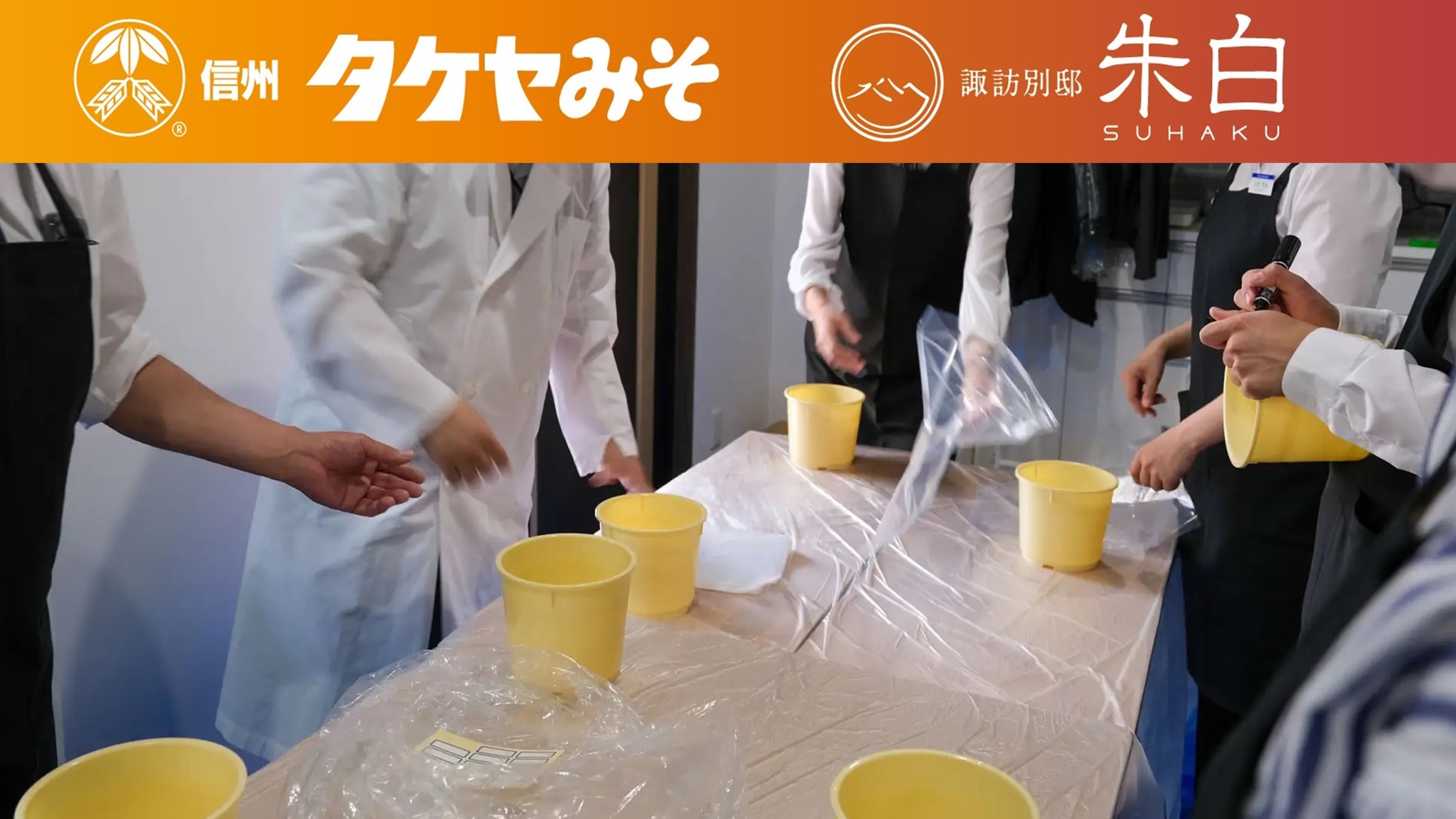 開催日限定「タケヤみそ」×;朱白【信州味噌作り体験】