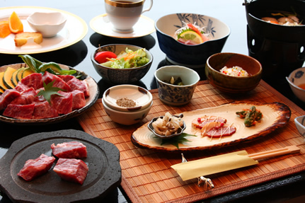 和牛溶岩石焼き