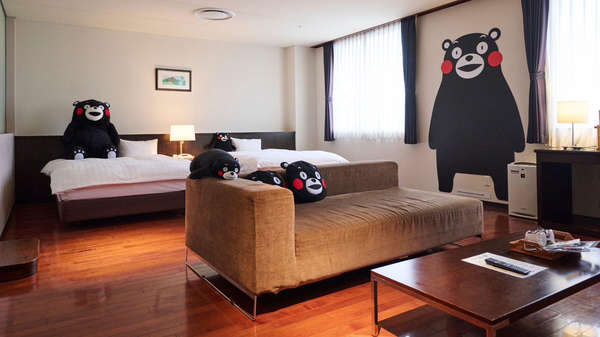 【洋室デラックス】 くまモンのお部屋・温泉風呂付（禁煙）