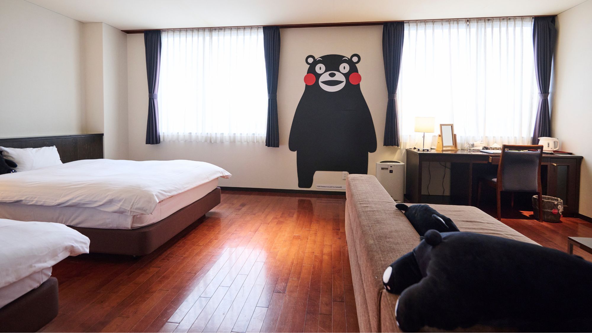 【洋室デラックス】 くまモンのお部屋・温泉風呂付（禁煙）