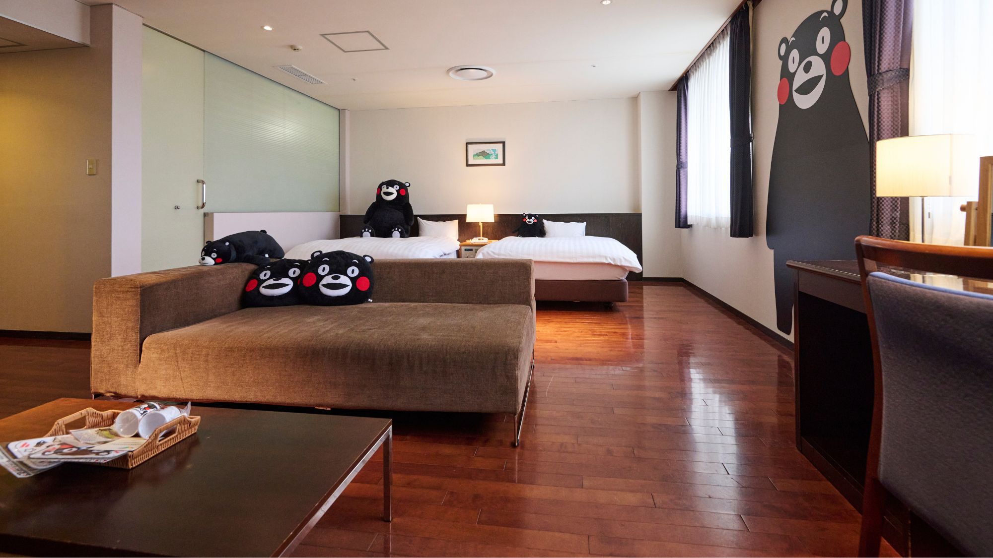 【洋室デラックス】 くまモンのお部屋・温泉風呂付（禁煙）