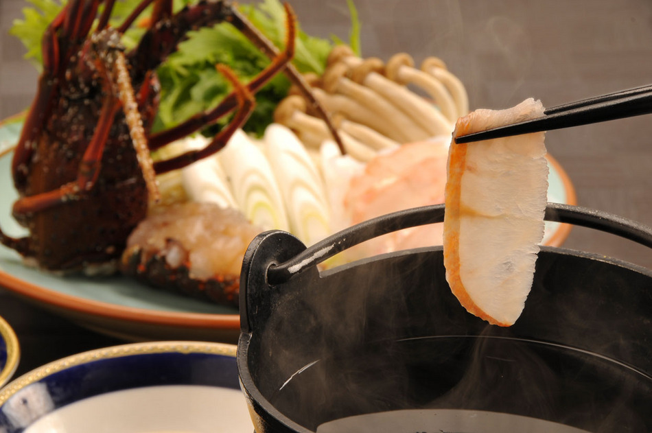 伊勢海老・金目のしゃぶしゃぶ