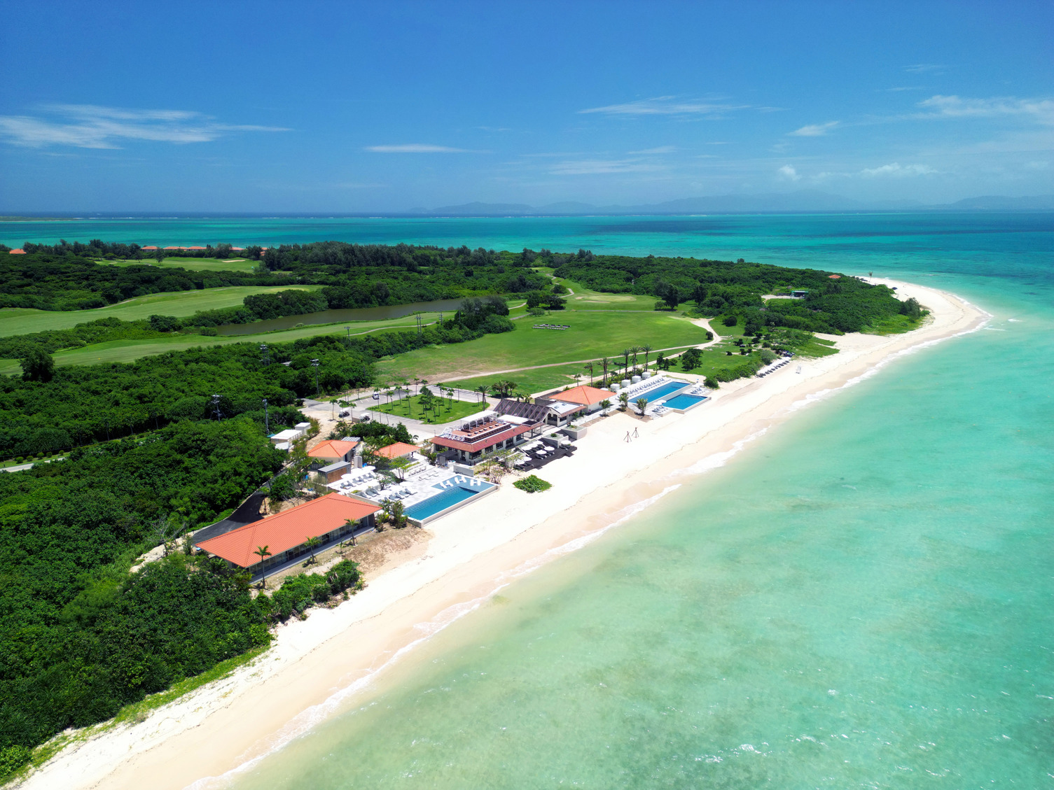 ビーチエリア全景