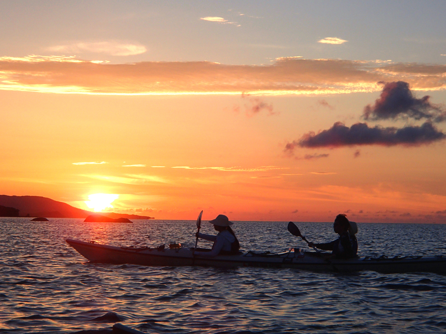 夕暮れカヤック