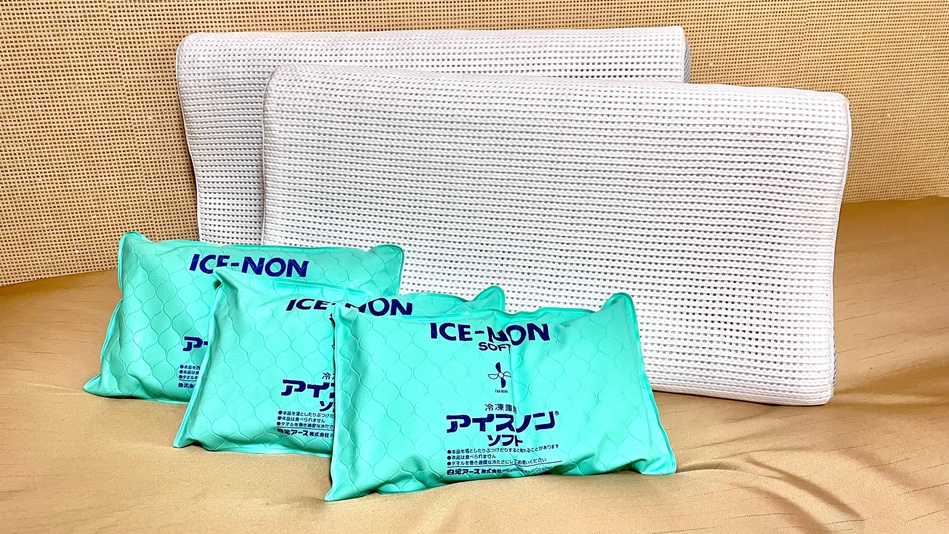【夏季限定 数量限定】アイスノン&Ｎジオ枕のお貸出しございます