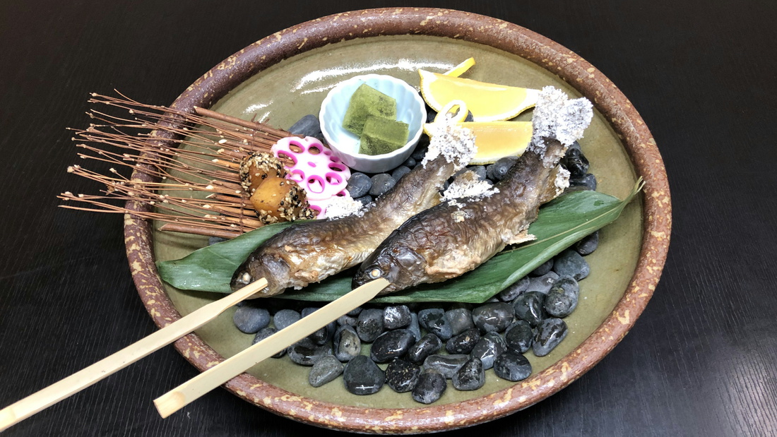 【特別注文料理】岩魚の塩焼き（料金1尾：1，500円税込）