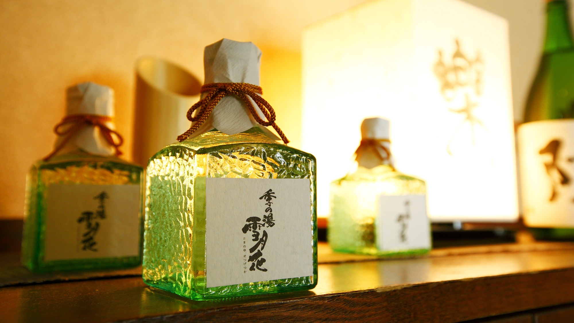 【お食事】当館自慢のオリジナル冷酒『正雪』。他にも種類豊富に取り揃えております。