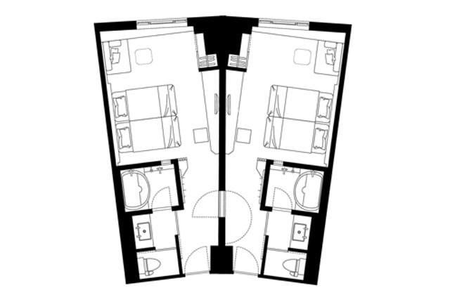 コネクティングハーモニールーム見取り図