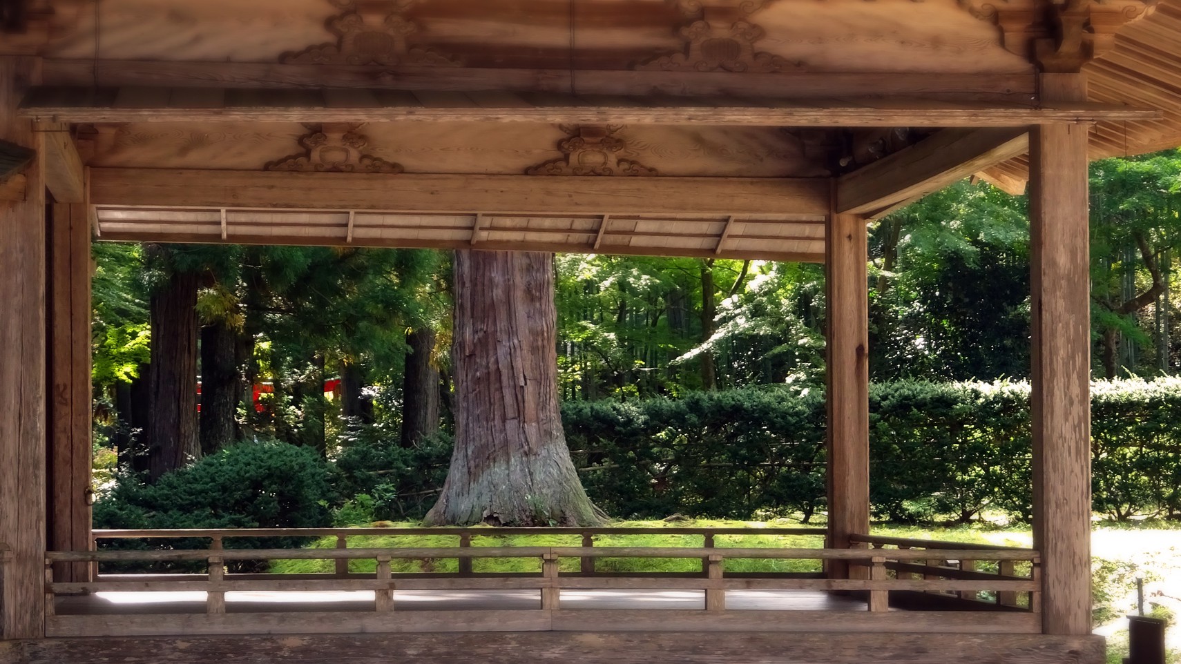 中尊寺 白山神社能楽堂