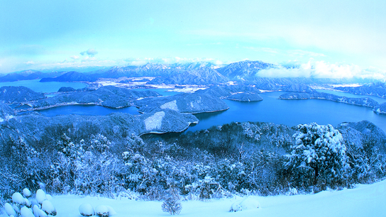 【周辺観光】三方五湖ー冬 雪景色