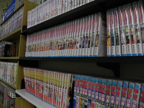 5000冊以上の漫画コーナー