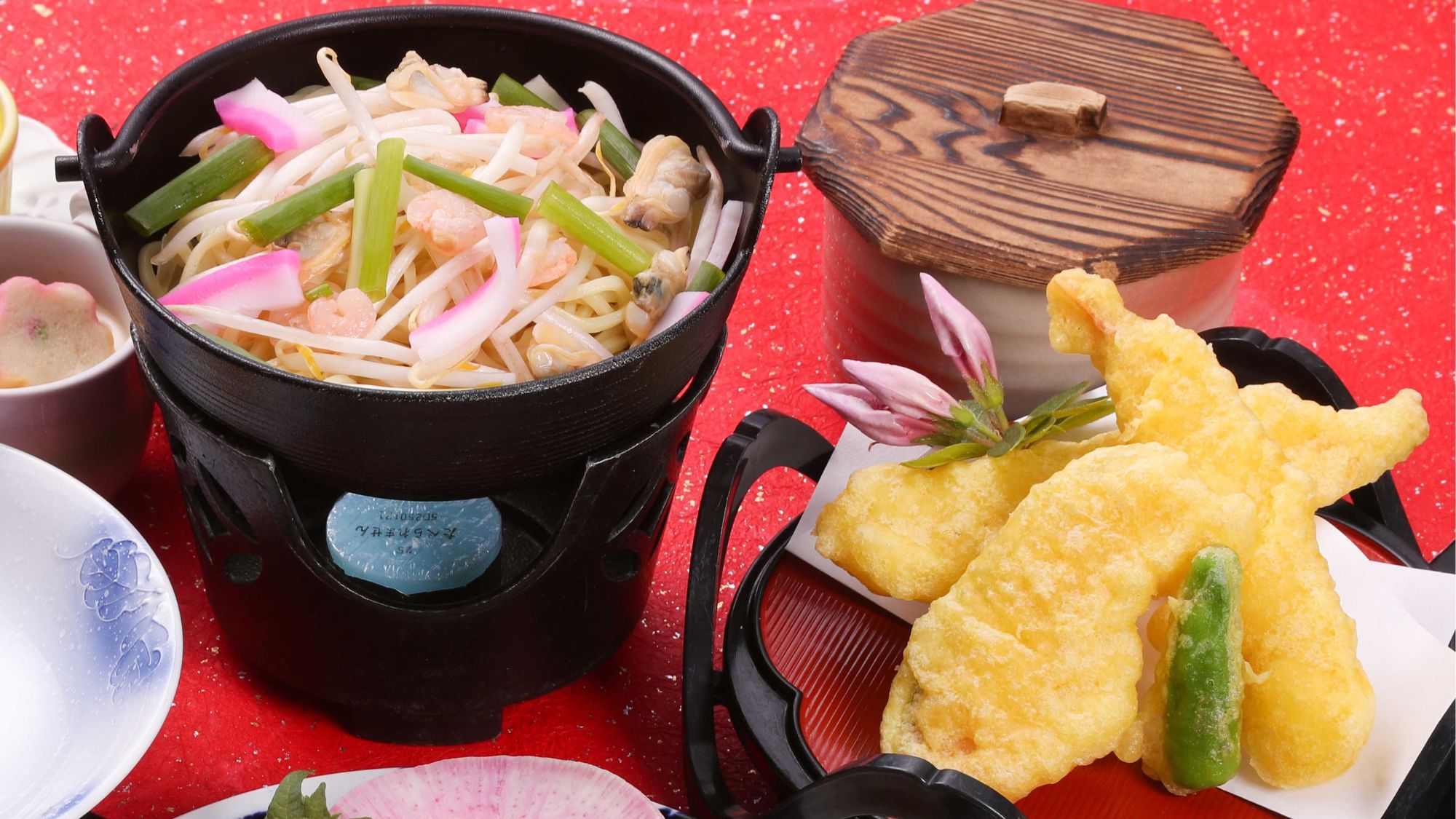 【スタンダード会席】シーフードグラタン・長崎ちゃんぽん鍋・長崎名物豚の角煮