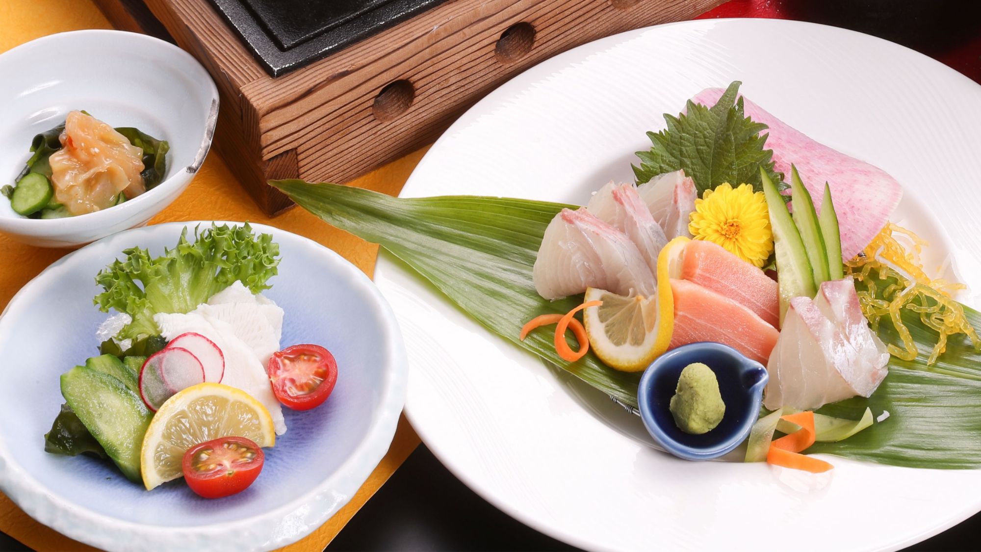 【鮑会席】鮑の踊り焼き・長崎名物豚の角煮・長崎ちゃんぽん鍋