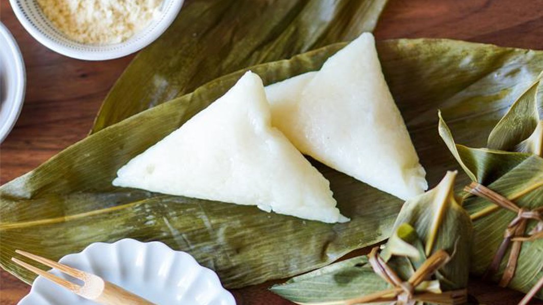 県産もち米使用新潟三角ちまき〜県産きなこを添えて〜