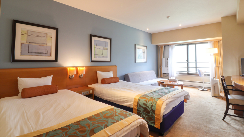 【洋室スーペリアツイン】約37㎡・3名定員【禁煙】山側・高層階確約