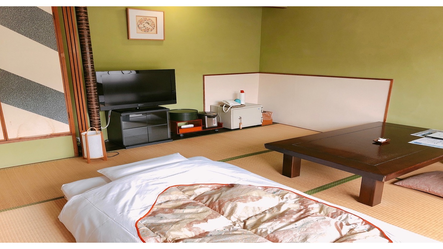 和室８畳アウトバス/トイレなし【専用のお手洗い お部屋の外にございます】