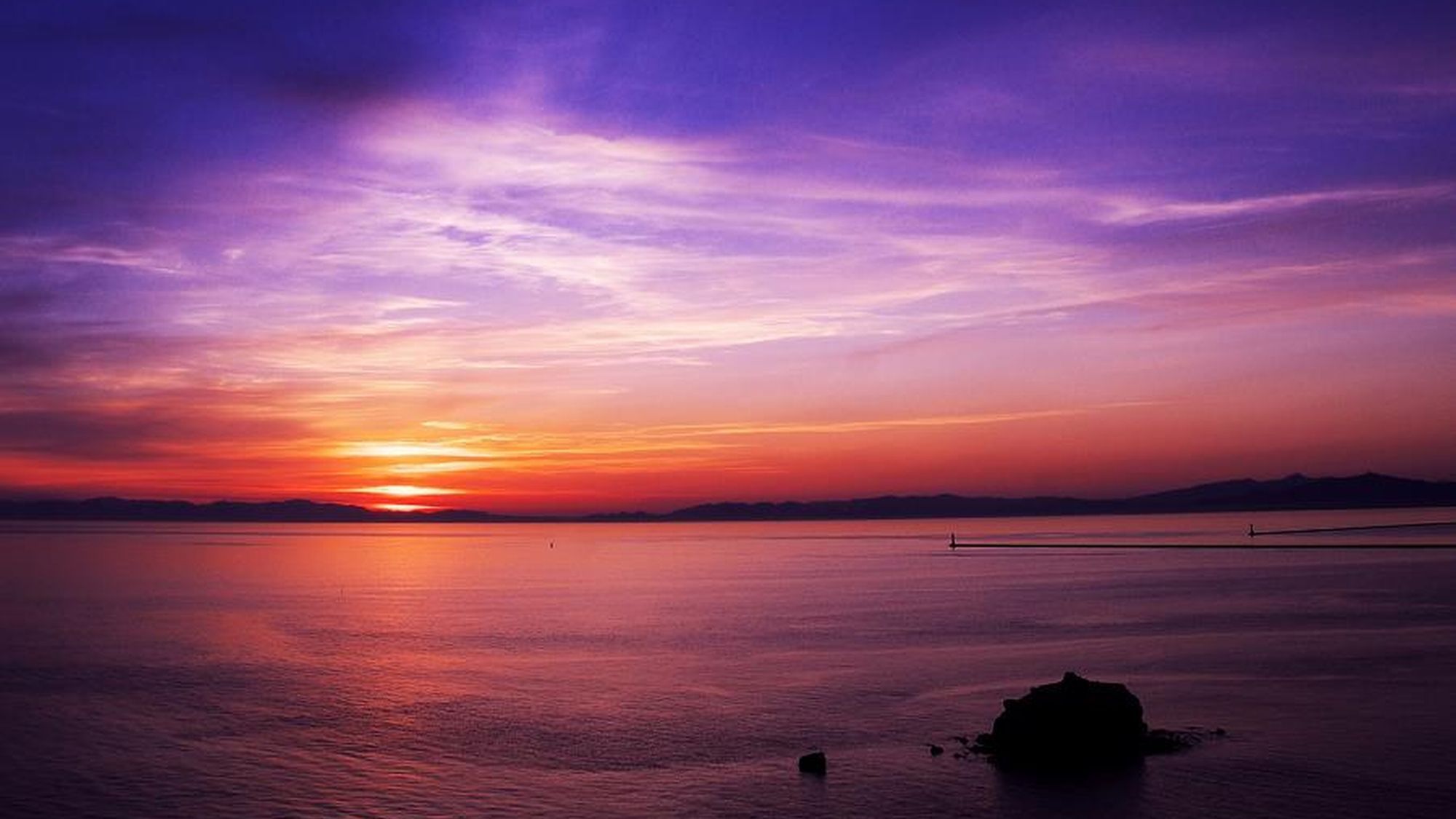 【絵鞆岬】美しい夕日を見られるスポットとして有名な観光地