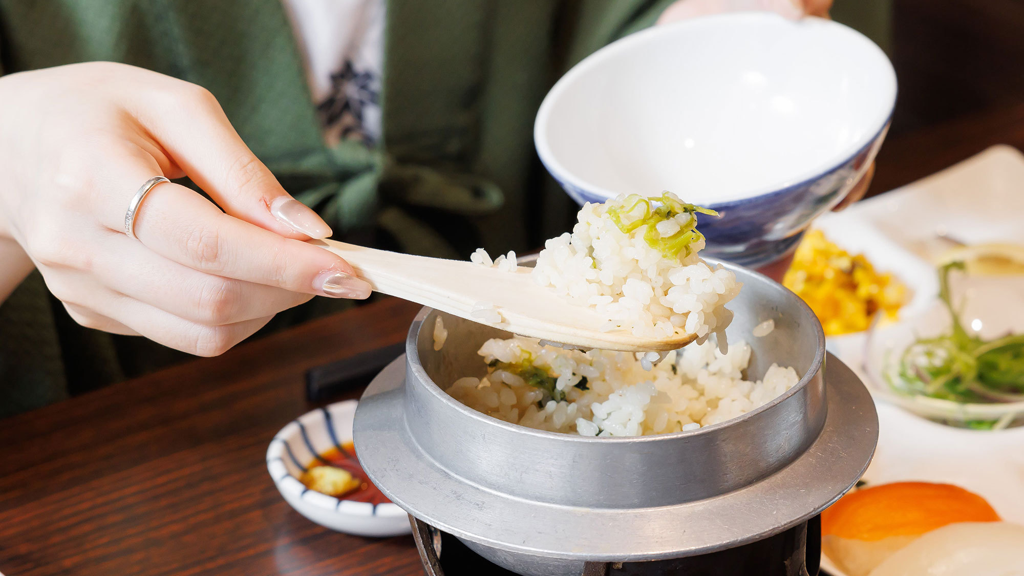 【バイキング】自分で作る炊き込みご飯