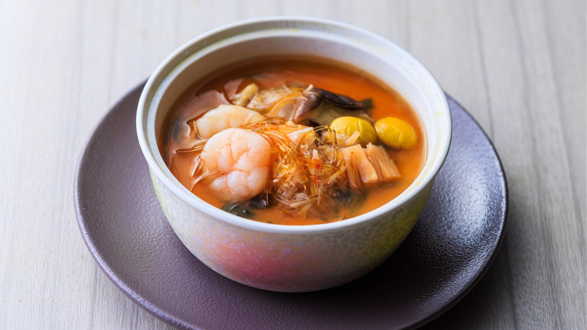 【2025秋・セレクト日替わり】お宝蒸し ふかひれと蟹のあんかけ※9/16〜12/15