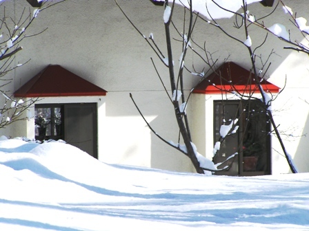 雪の出窓