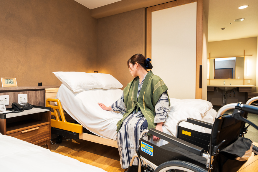 源泉かけ流し温泉付きツインルーム「湯楽」イメージ