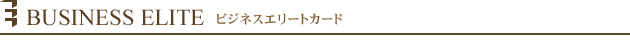 ビジネスエリートカード