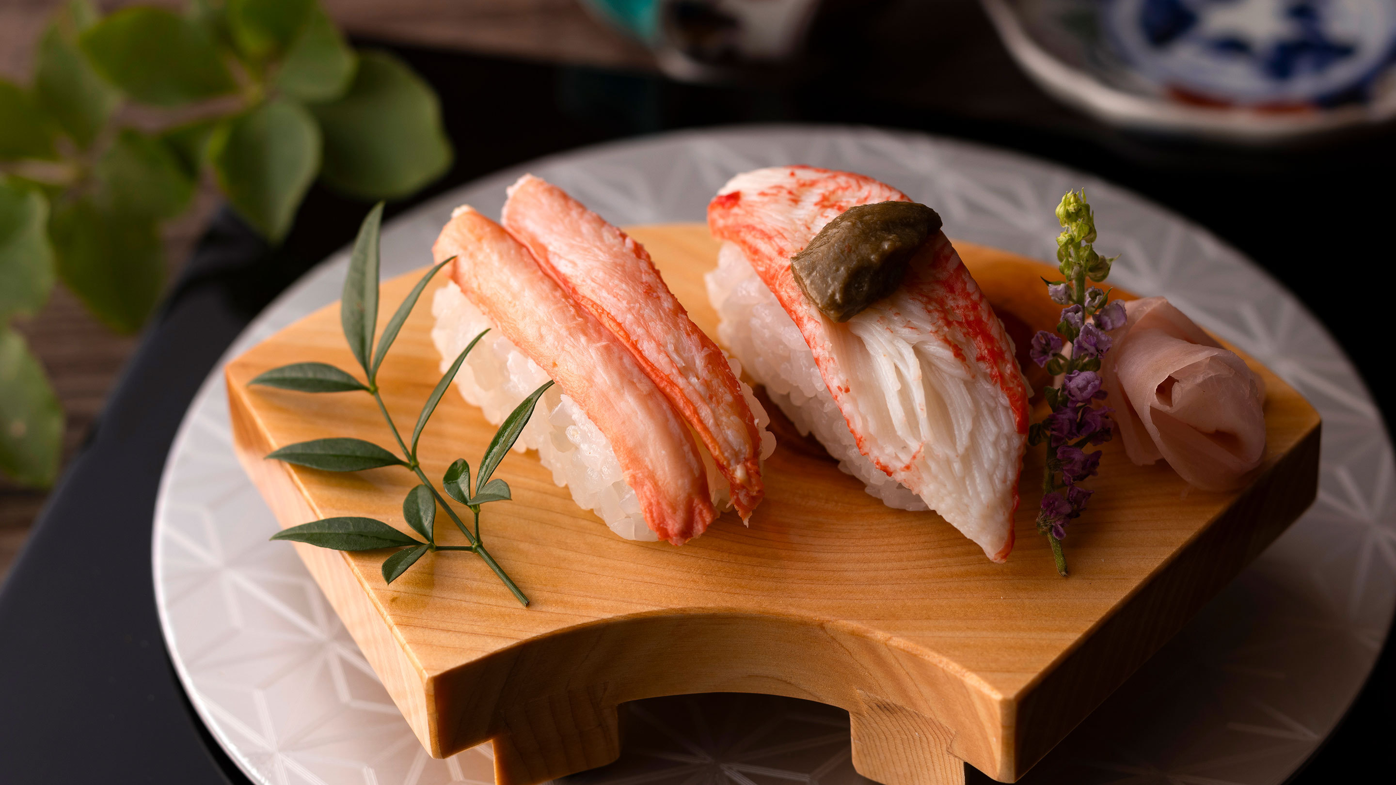 大江戸カニづくしバイキング夕食_カニとカニかま握り寿司※イメージ