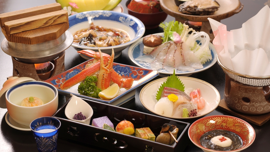 日本海の幸メインの会席料理