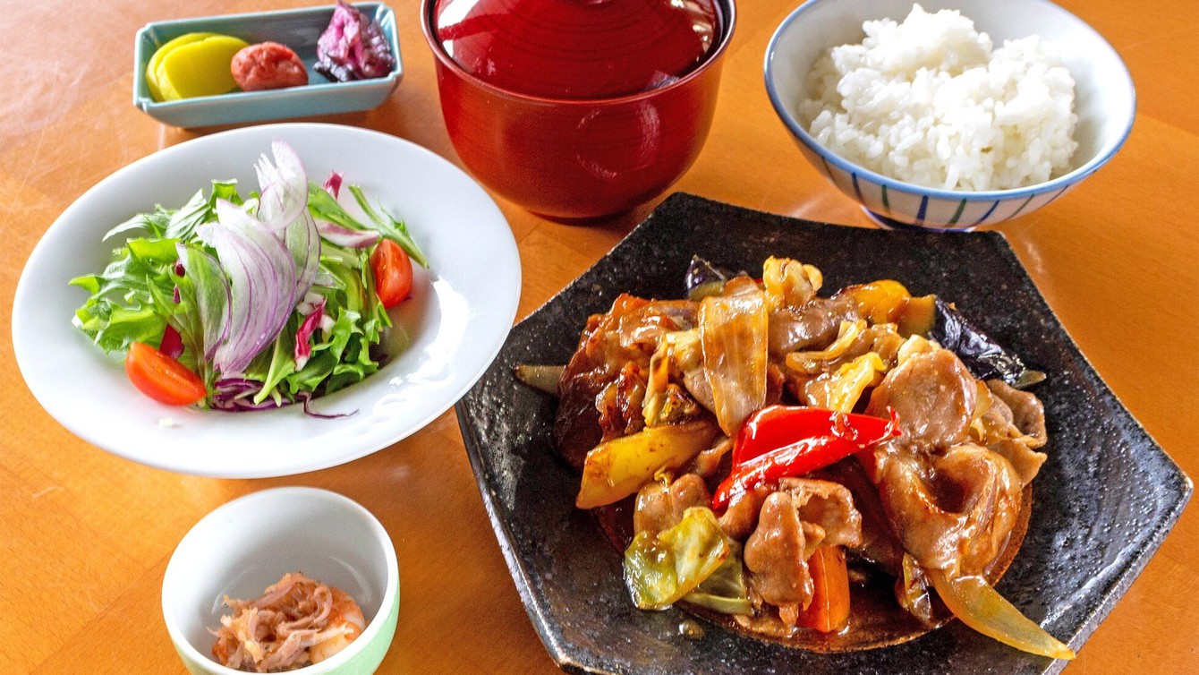 豚肉・野菜炒め定食