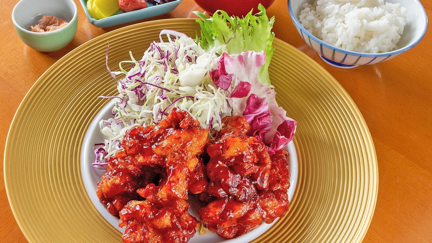 ヤンニョムチキン定食