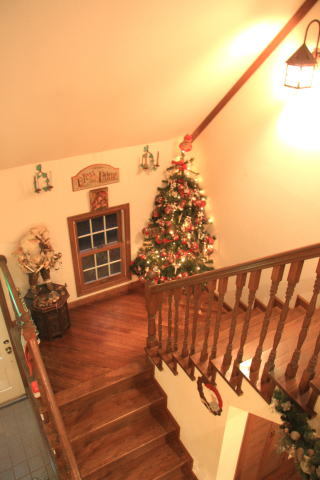 館内はクリスマスムード