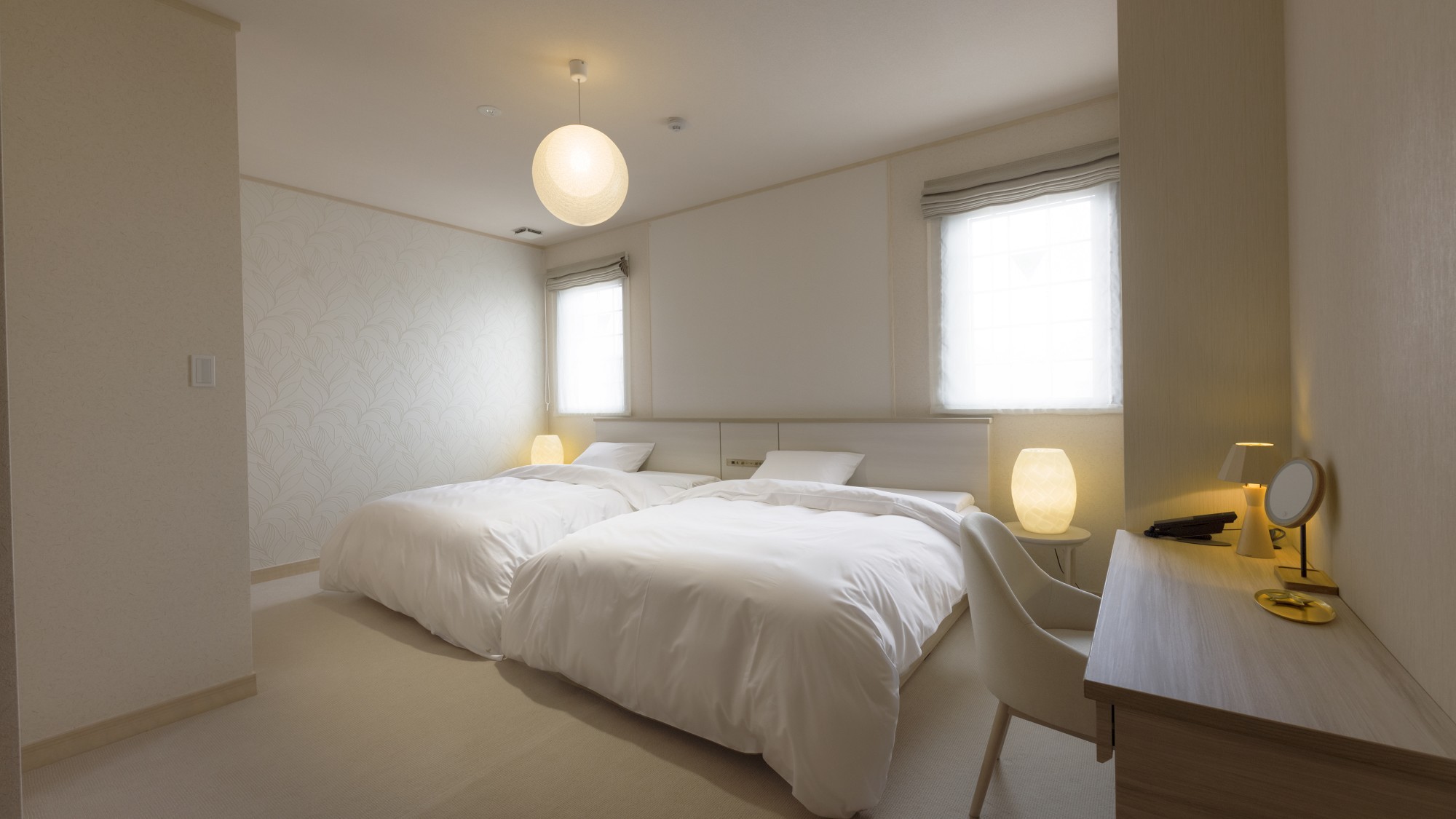 305【MAYU〜繭〜】全部屋、寝室は最適な寝姿勢を大切にしたこだわりの寝姿勢を採用しています