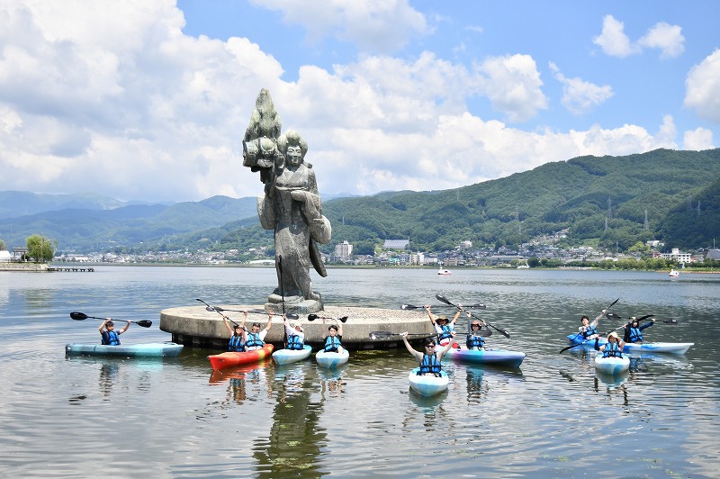 カヤックin諏訪湖